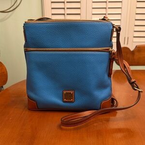 Dooney & Bourke Blue and Tan Men's Messenger Bag